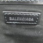 Balenciaga Navy Small Cabas Canvas Tote Bag