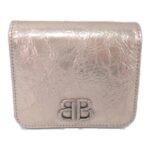 Balenciaga Lambskin Bifold Wallet Beige