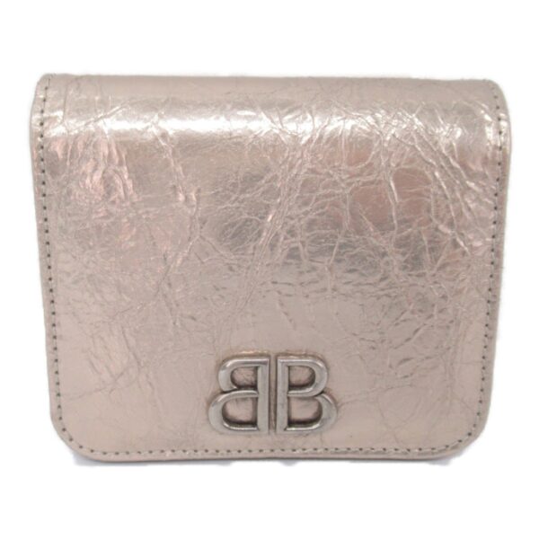 Balenciaga Lambskin Bifold Wallet Beige