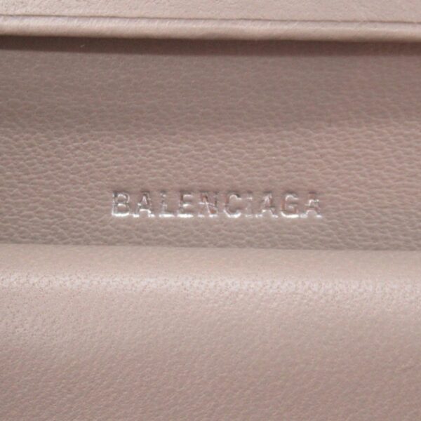 Balenciaga Lambskin Bifold Wallet Beige