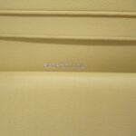 Balenciaga Leather Bifold Wallet Yellow