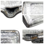Balenciaga Silver Leather Tri-Fold Wallet