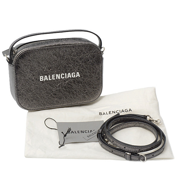 Balenciaga Camera Bag XS 2WAY Calf Metallic Gray 608653