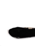 Yves Saint Laurent Calf Hair Double Horn Mombassa Bag Black White