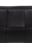 Bottega Veneta Cassette Accordion Zipper Bicycle Wallet Black