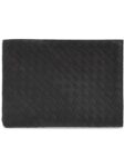 Bottega Veneta Intrecciato Half Zip Clutch Bag Grey