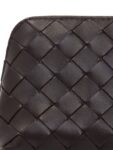 Bottega Veneta Intrecciato Leather Pouch Dark Brown