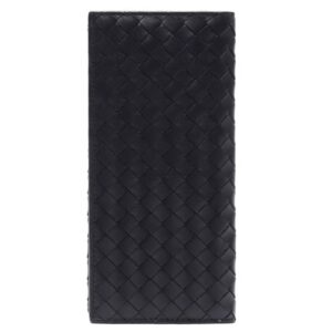 Bottega Veneta Intrecciato Continental Long Wallet Black