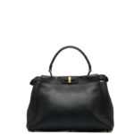 Fendi Peekaboo Handbag 8BN290 Black Leather