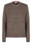 Bottega Veneta Veneta Crew Neck Knit Top Grey