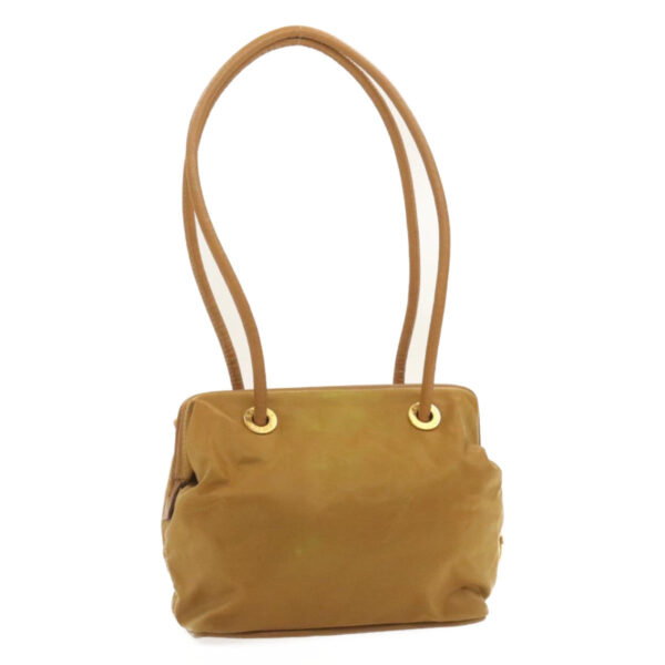 CELINE Shoulder Bag Nylon Brown  18746