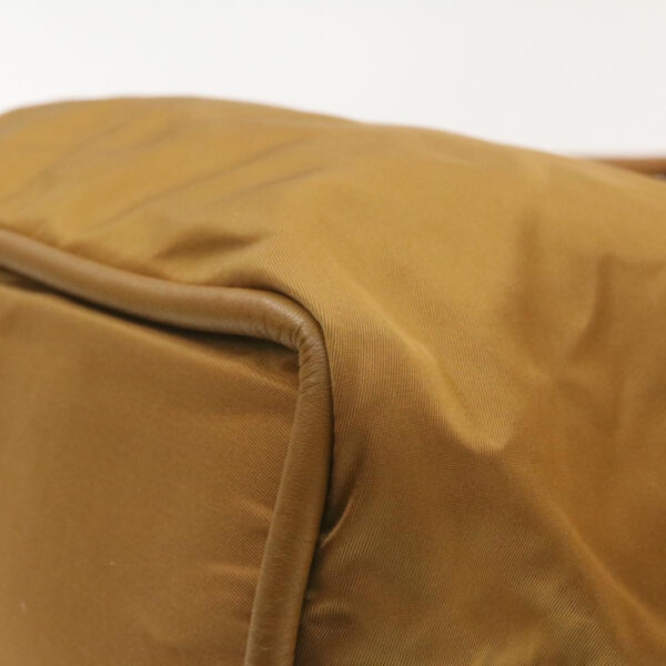CELINE Shoulder Bag Nylon Brown  18746