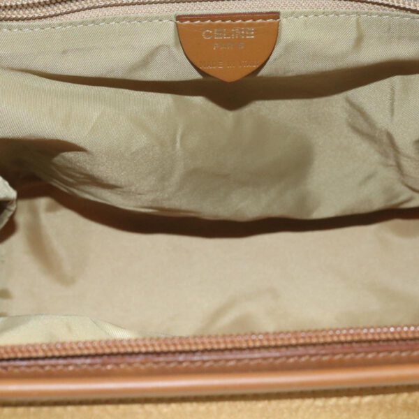 CELINE Shoulder Bag Nylon Brown  18746