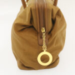 CELINE Shoulder Bag Nylon Brown  18746