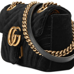 (WMNS) GUCCI GG Marmont ClassicG Crossbody Bag Single Shoulder Bag Black 446744-K4D2T-1000