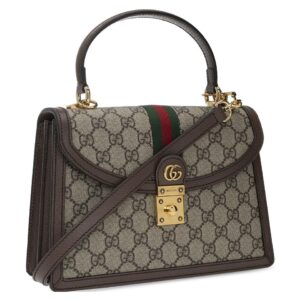 (WMNS) GUCCI Canvas Ophidia Series GG Single-Shoulder Bag Small Creamy/Brown 651055-96IWX-8745