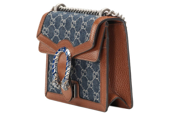 (WMNS) GUCCI Dionysus Single Shoulder Bag Mini Blue/Brown 421970-2KQFN-4483
