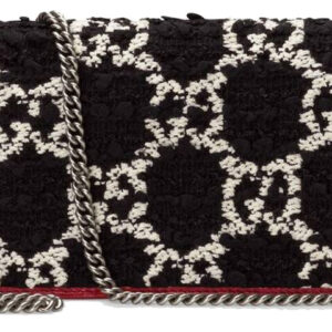 (WMNS) GUCCI Dionysus Tiger Head Logo Chain Shoulder Messenger Bag Mini Black / Red 476432-HS8AN-1164