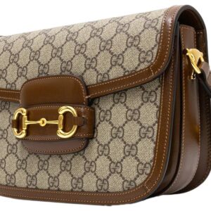 (WMNS) GUCCI 1955 Canvas Single-Shoulder Bag Unisex Small Ebony/Brown 602204-92TCG-8563