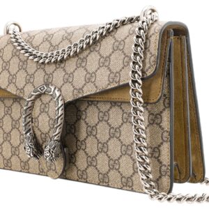 (WMNS) GUCCI [Dionysus] Small GG Shoulder Bag Beige/Ebony 400249-KHNRN-8642