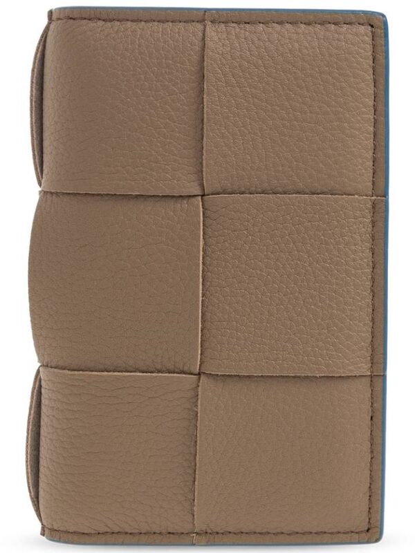 Bottega Veneta Bottega Veneta Leather Card Holder, Men's, Brown