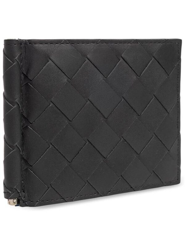 Bottega Veneta Bottega Veneta Leather Bifold Wallet, Men's, Grey