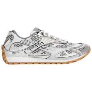 Bottega Veneta Orbit Mesh Low Top Sneakers Silver