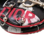 Christian Dior x John Galliano Hardcore Saddlebag Leather Black Red Handbag