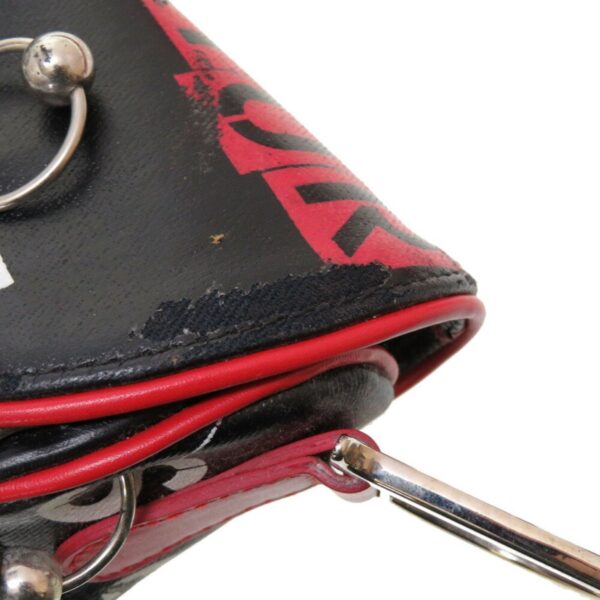 Christian Dior x John Galliano Hardcore Saddlebag Leather Black Red Handbag