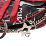 Christian Dior x John Galliano Hardcore Saddlebag Leather Black Red Handbag