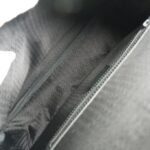 Christian Dior Trotter Nylon Canvas x Leather Black Women's Shoulder Bag