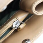 Christian Dior Trotter Handbag BM 0061 Canvas Calf Leather Green Light Brown Series Silver Hardware Denim Design Tote Bag
