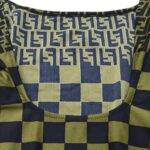 FENDI Zucca Pattern Swimwear Swimsuit Black Khaki #42