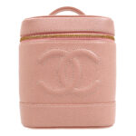 CHANEL 2003-2004 Pink Caviar Timeless Vanity Handbag