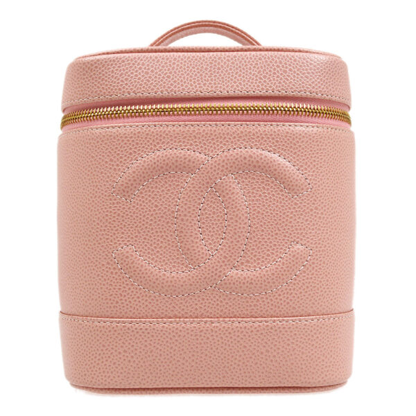 CHANEL 2003-2004 Pink Caviar Timeless Vanity Handbag