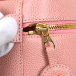 CHANEL 2003-2004 Pink Caviar Timeless Vanity Handbag