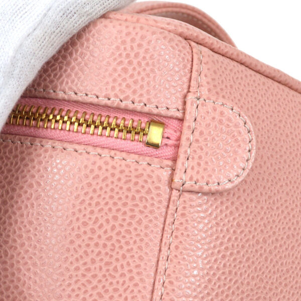 CHANEL 2003-2004 Pink Caviar Timeless Vanity Handbag