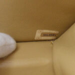 CHANEL 1989-1991 Double Turnlock Handbag Beige Lambskin