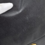 CHANEL 1990s Triple CC Drawstring Bag Black Caviar