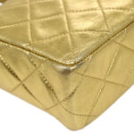 CHANEL 1996-1997 Gold Lambskin Camera Bag Mini