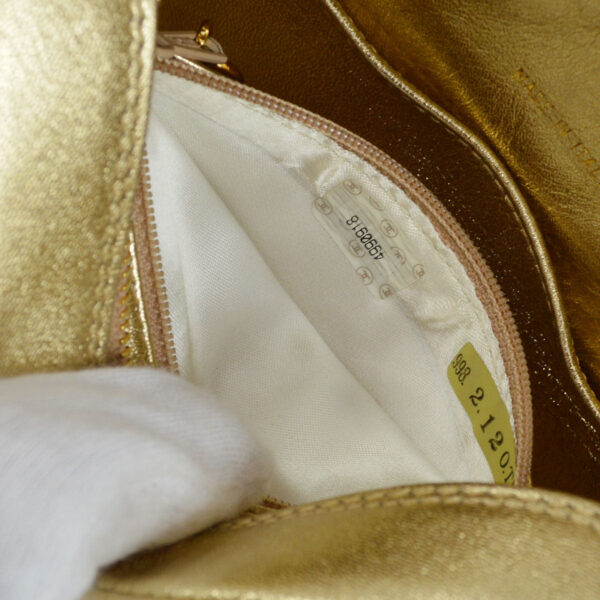 CHANEL 1996-1997 Gold Lambskin Camera Bag Mini