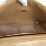 CHANEL * 1994-1996 Straight Flap Jumbo Vertical Brown Caviar