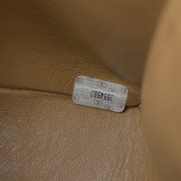 CHANEL * 1994-1996 Straight Flap Jumbo Vertical Brown Caviar