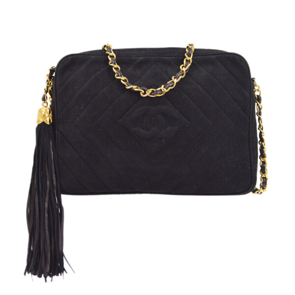 CHANEL 1991-1994 Small Diamond Camera Bag