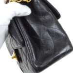 CHANEL 1996-1997 Both Side Classic Flap Small Black Caviar