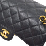 CHANEL 1996-1997 Both Side Classic Flap Small Black Caviar