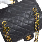 CHANEL 1996-1997 Both Side Classic Flap Small Black Caviar