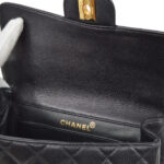 CHANEL 1996-1997 Both Side Classic Flap Small Black Caviar
