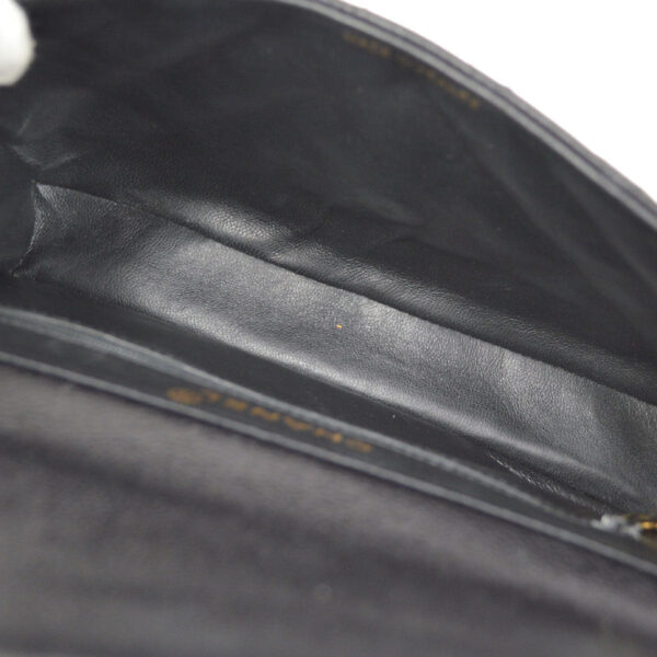CHANEL 1996-1997 Both Side Classic Flap Small Black Caviar