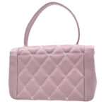 CHANEL 2004-2005 Wild Stitch Handbag Lilac Calfskin
